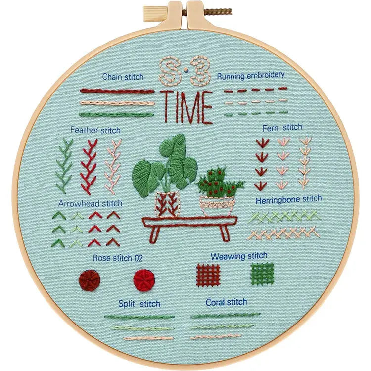3-Piece Beginner Embroidery Starter Kit Kits For Stitchers