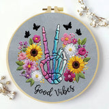 Skeleton Hand Embroidery Starter Kit