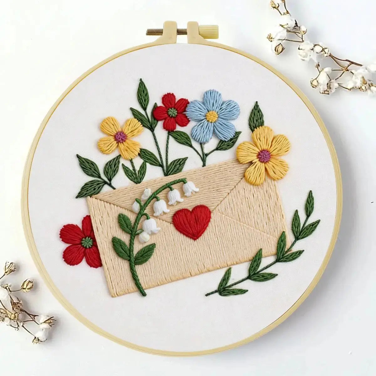Love Letter & Wildflowers Embroidery Kit Kits For Stitchers