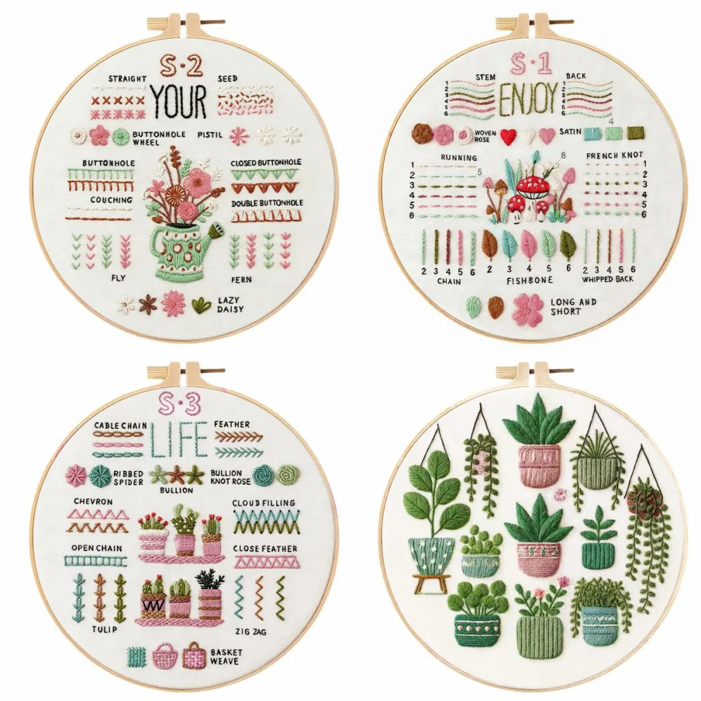 Enjoy Your Life Beginner Embroidery Kit Kits For Stitchers