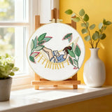 Relaxing Girl Hammock Embroidery Kit – DIY Cozy Reading Hoop Art for Beginners & Craft Lovers Kits For Stitchers