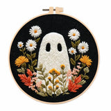 Floral Halloween Embroidery Kit Collection – 4 Designs