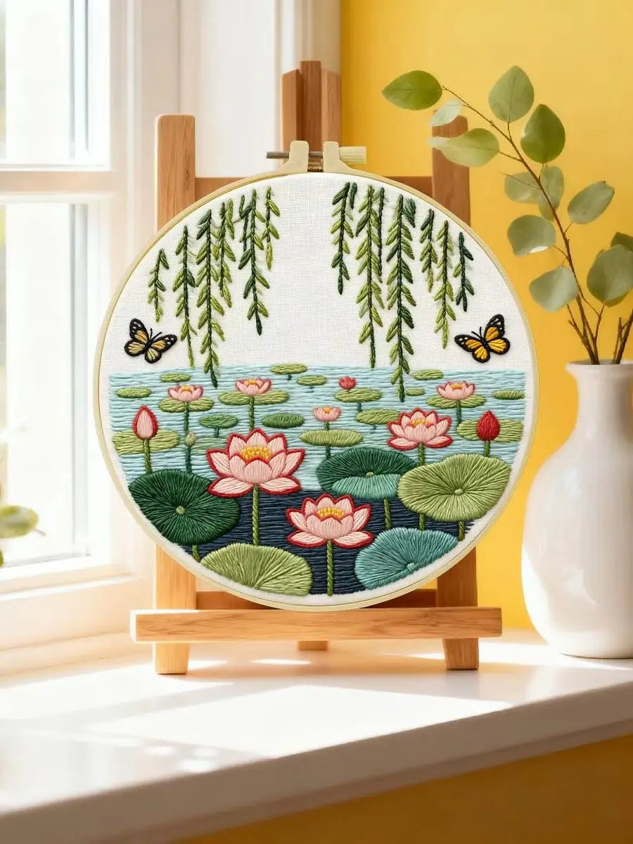 Lotus Pond Embroidery Starter Kit
