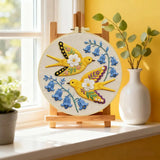 Floral Swallows Embroidery Kit ๐๏ธ๐ธ Kits For Stitchers