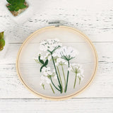 Transparent Double-Sided Flower Embroidery Starter Kit