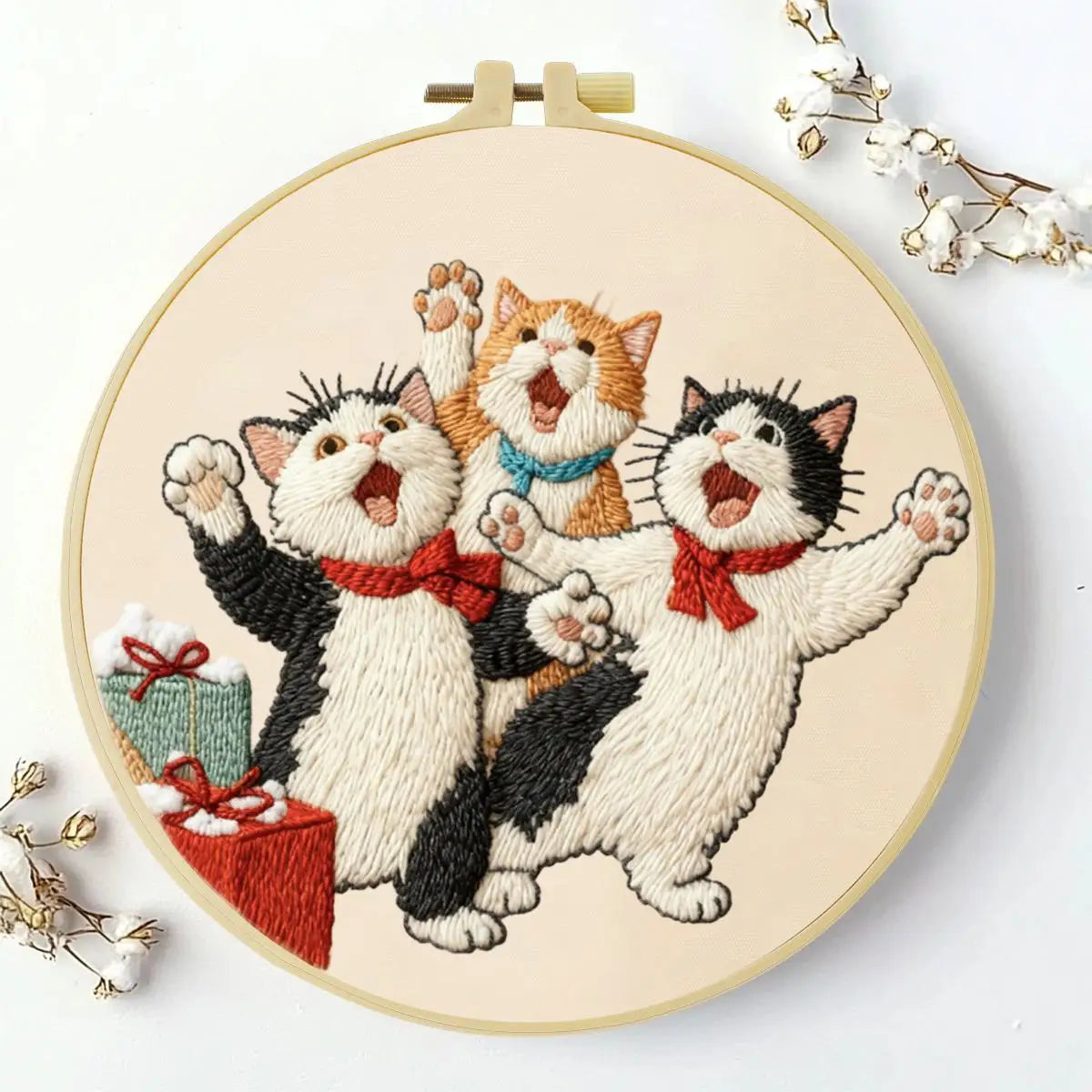 Naughty Kitten Embroidery Kit