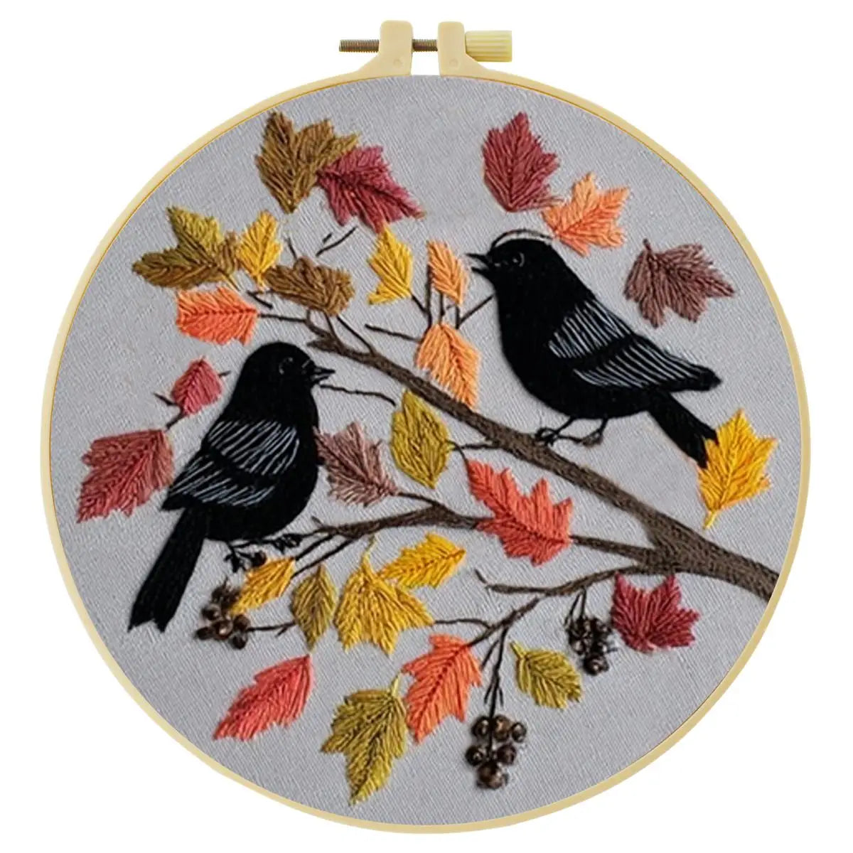 Two Crows Embroidery Kit