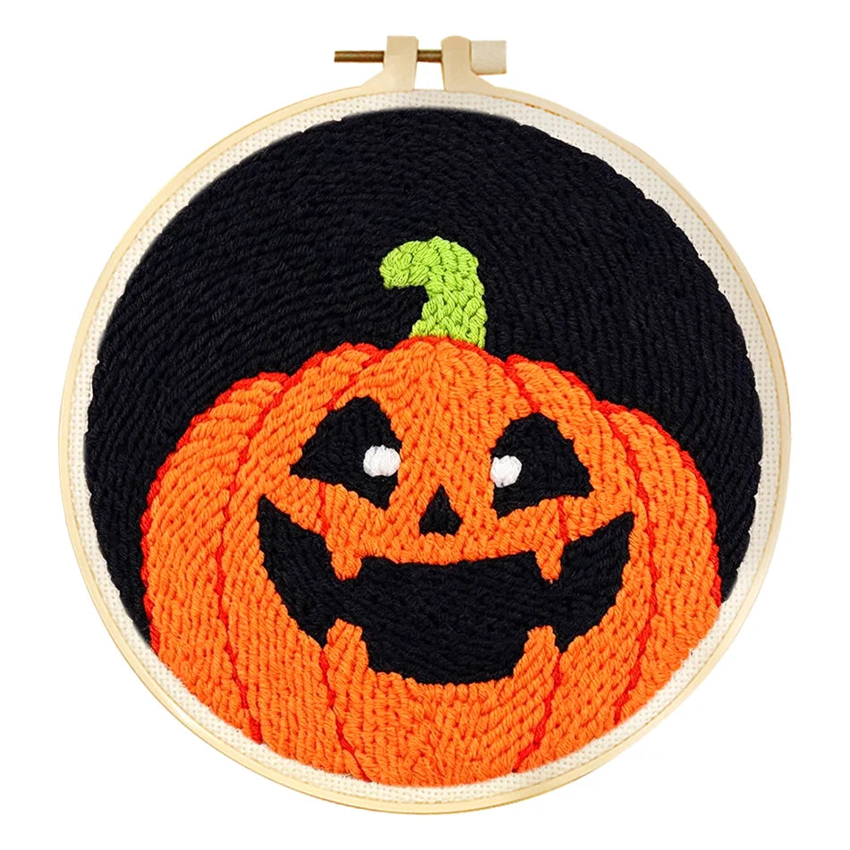 Cute Halloween Characters Embroidery Kit Collection – 6 Designs