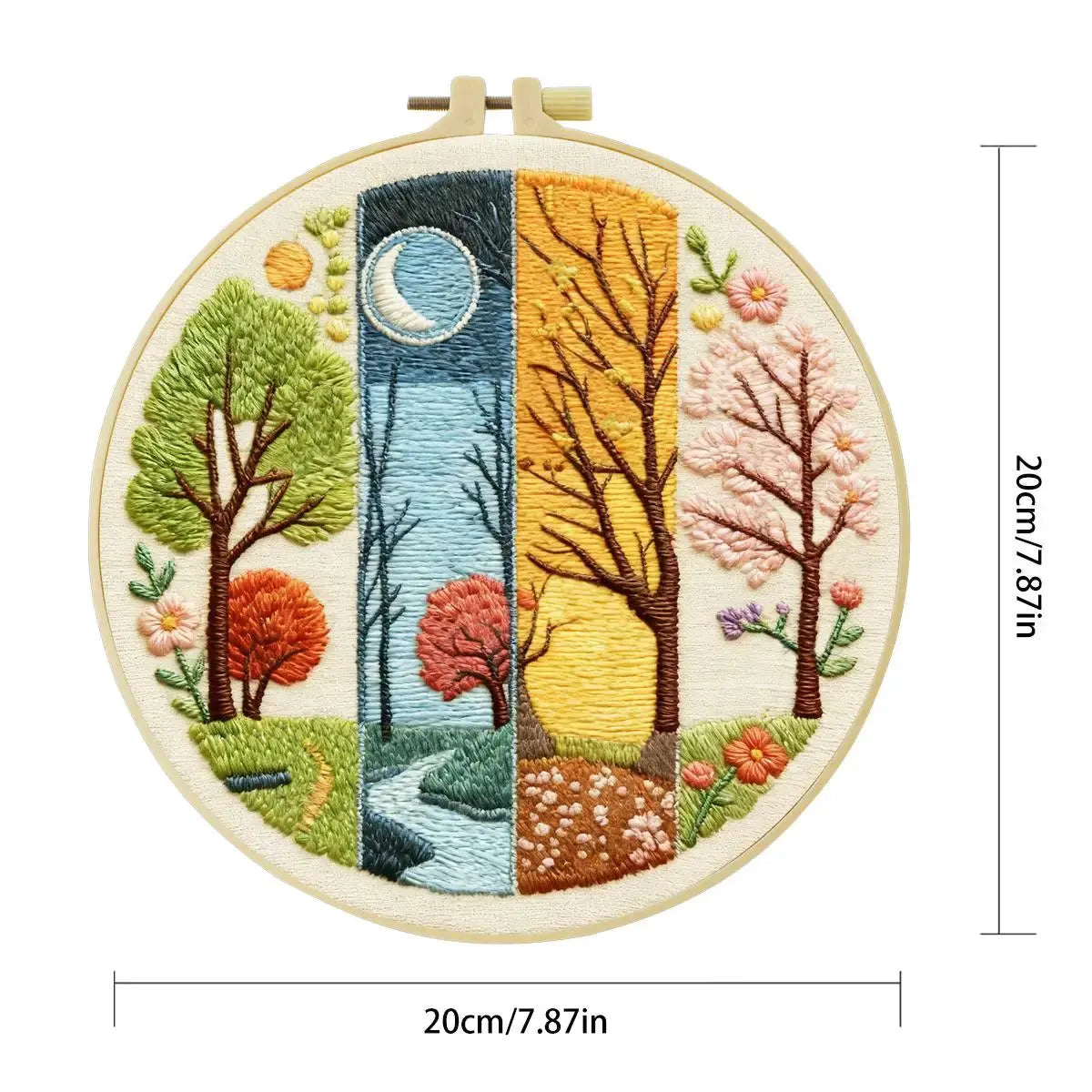 Four Seasons Forest Embroidery Kit Kits For Stitchers