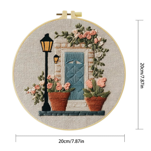 Hand-Embroidered Sunflower Hoop Art – Floral Wall Decor