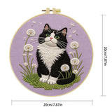 Dandelion Cat Embroidery Kit Kits For Stitchers