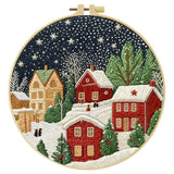 Christmas Town Embroidery Kit