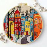 Colorful Street Embroidery Kit