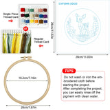 Cute Baby Deer Embroidery Kit – Woodland Fawn DIY Sewing Craft, Floral Nursery Hoop Wall Art Decor