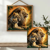 Lion Family Cross Stitch Kit 🦁👑✨🌿 Kits For Stitchers