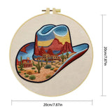 Desert Cowboy Hat Embroidery Kit Kits For Stitchers