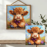 Cute Highland Cow Cross Stitch Kit ๐ฎ๐ธ๐โจ