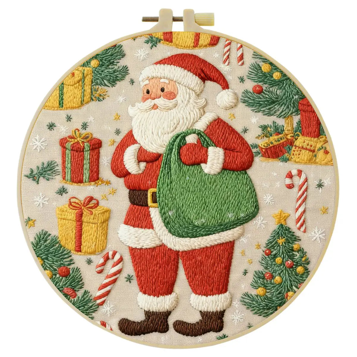 Santa Claus Christmas Embroidery Kit