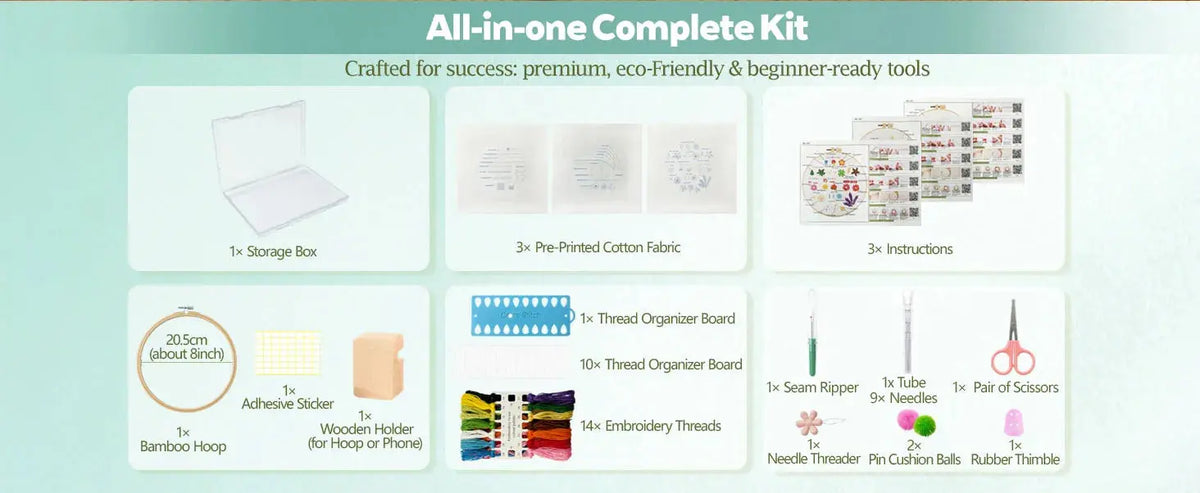 Beginner Embroidery Stitch Sampler Kit Kits For Stitchers