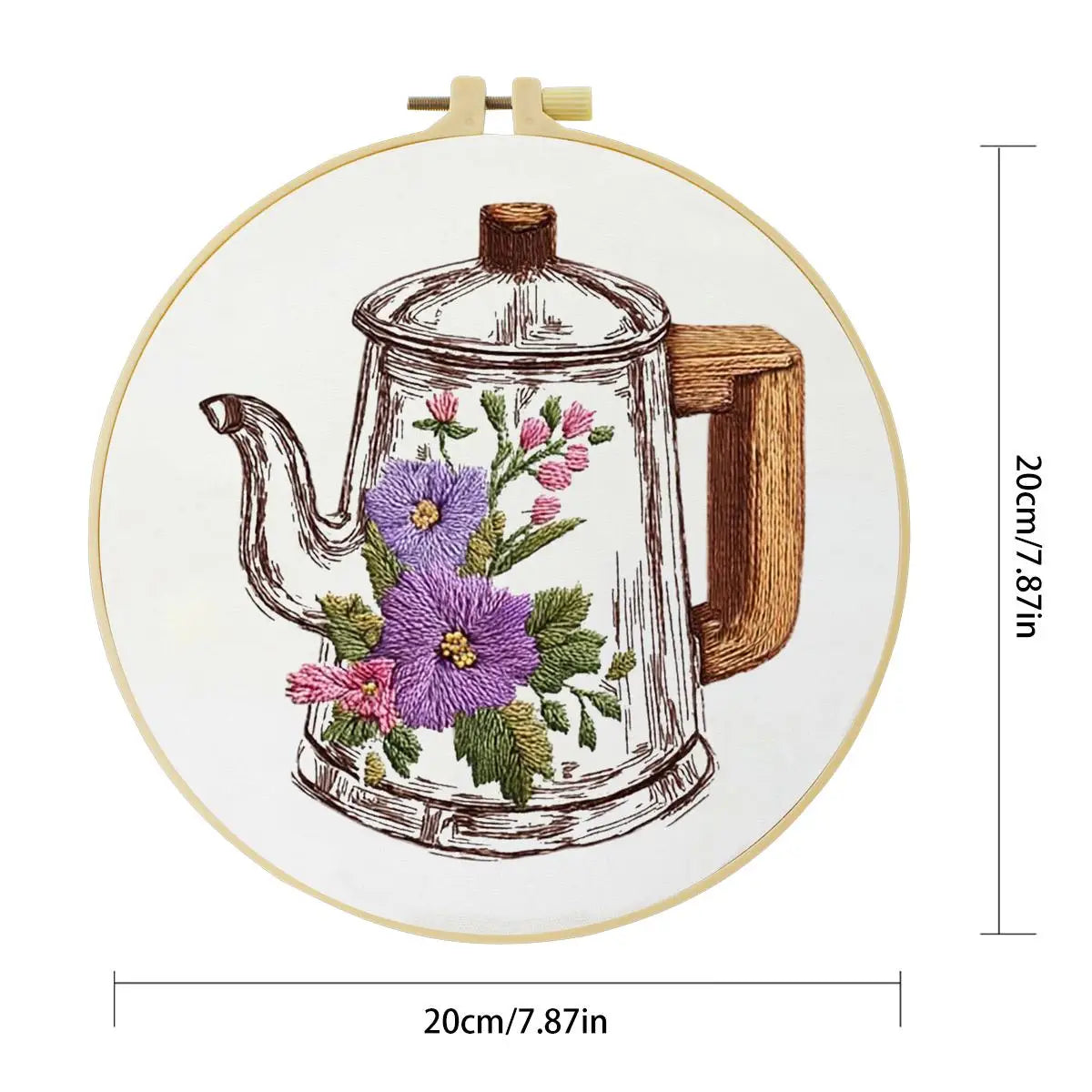 Teapot Embroidery Starter Kit