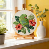 Tropical Parrot Embroidery Kit Kits For Stitchers