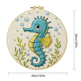 Cute Baby Seahorse Embroidery Kit 🩵🌊 Kits For Stitchers
