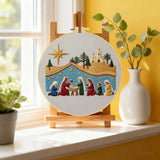 Christmas Nativity Scene Embroidery Kit Kits For Stitchers
