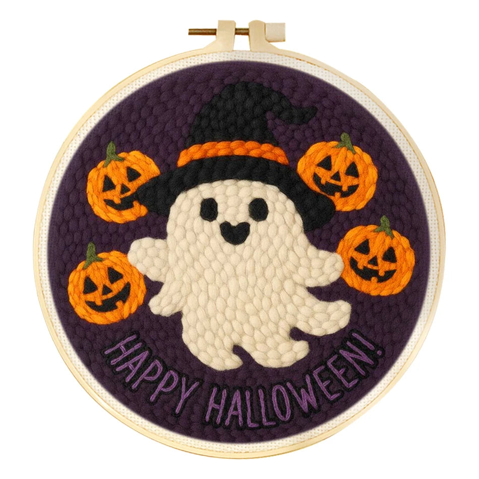 Cute Halloween Characters Embroidery Kit Collection – 6 Designs