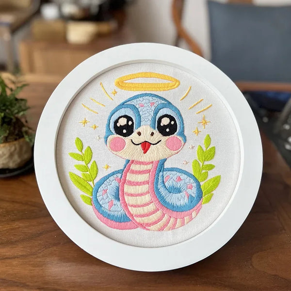 Snake Hand Embroidery Kit