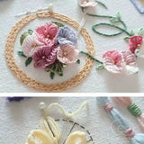 Cute Sewing & Embroidery Tools Pattern – DIY Craft Lover Hand Embroidery Kit with Floral Needlework Accessories Design