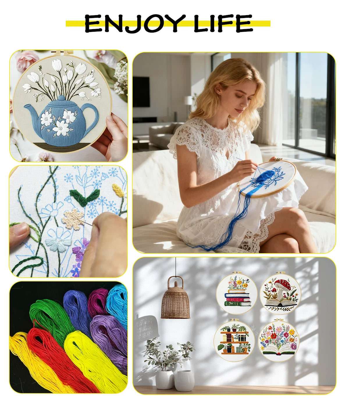 Elegant Lady Embroidery Starter Kit