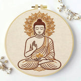 Serene Buddha Embroidery Kit Kits For Stitchers