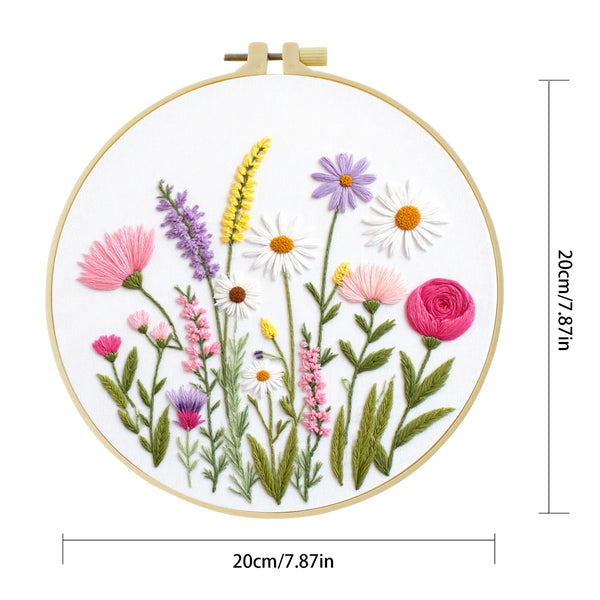 Wildflower Garden Hand Embroidery Kit
