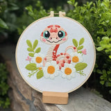 Snake Hand Embroidery Kit The Stichers Heavane