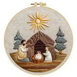 Nativity Scene Embroidery Kit – Holy Family DIY Hand Embroidery Hoop Art Set Kits For Stitchers
