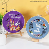 Spooky Halloween Embroidery Kit Collection – 6 Designs