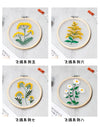 Transparent Double-Sided Flower Embroidery Starter Kit