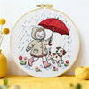 Rainy Day Puppy Walk Embroidery Kit ☔🐶❤ Kits For Stitchers