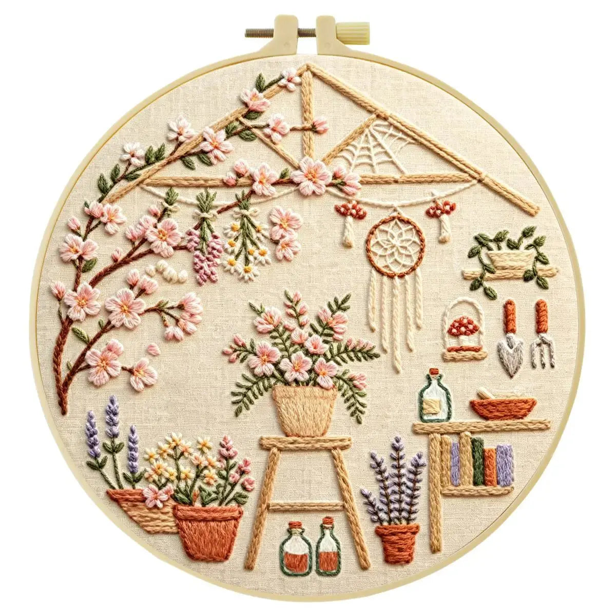 Cozy Botanical Garden Embroidery Kit Kits For Stitchers