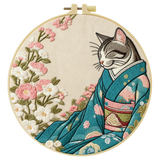 Kimono Cat Hand Embroidery Kit