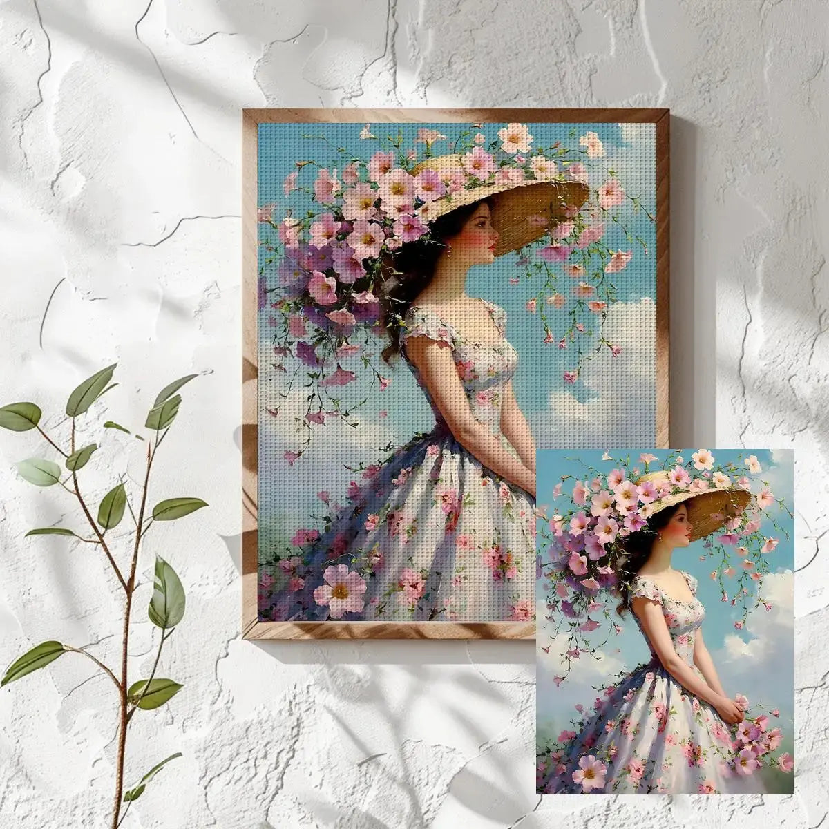 Floral Hat Lady Cross Stitch Kit 🌸👒🧵 Kits For Stitchers