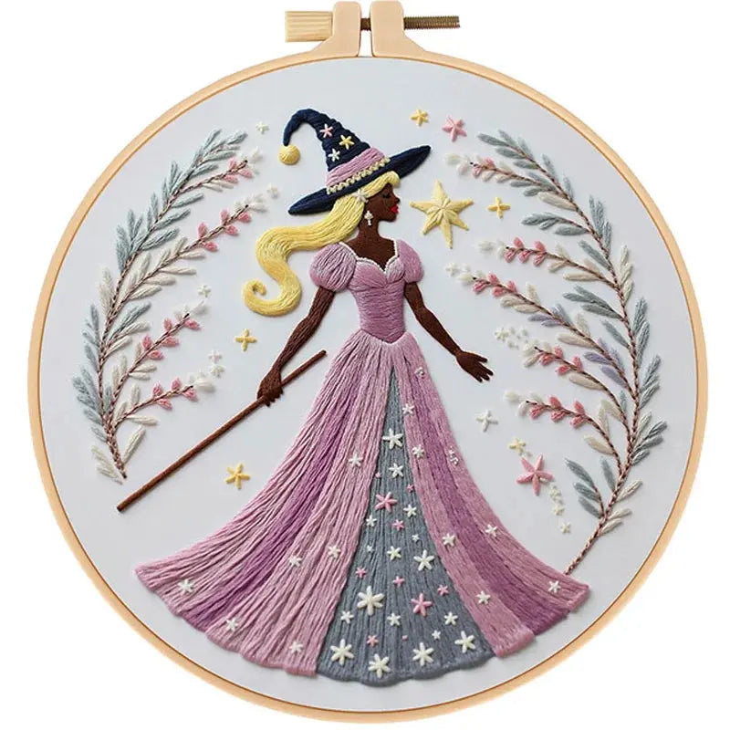 Enchanted Witch Hand Embroidery Kit The Stichers Heavane
