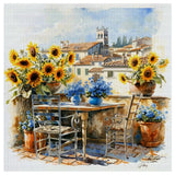 Sunflower Terrace Retreat Cross Stitch Kit 🌻☀️🏡✨