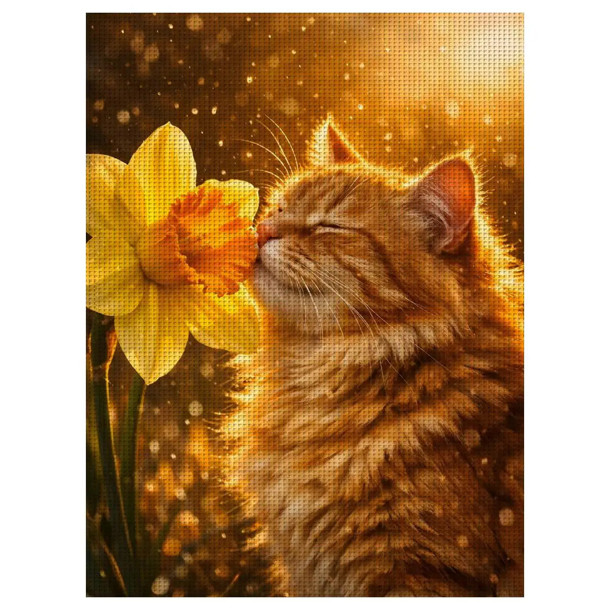 Sunlit Kitten Cross Stitch Kit 🐱🌼🧵✨