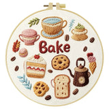 Cozy Bake & Coffee Embroidery Kit Kits For Stitchers