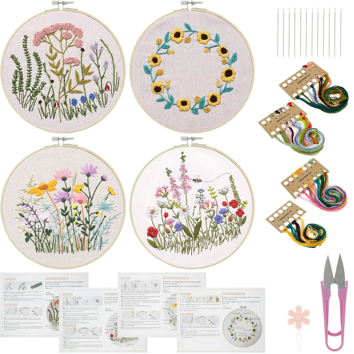 30-Stitch Beginner Embroidery Sampler Kit ⭐ Kits For Stitchers
