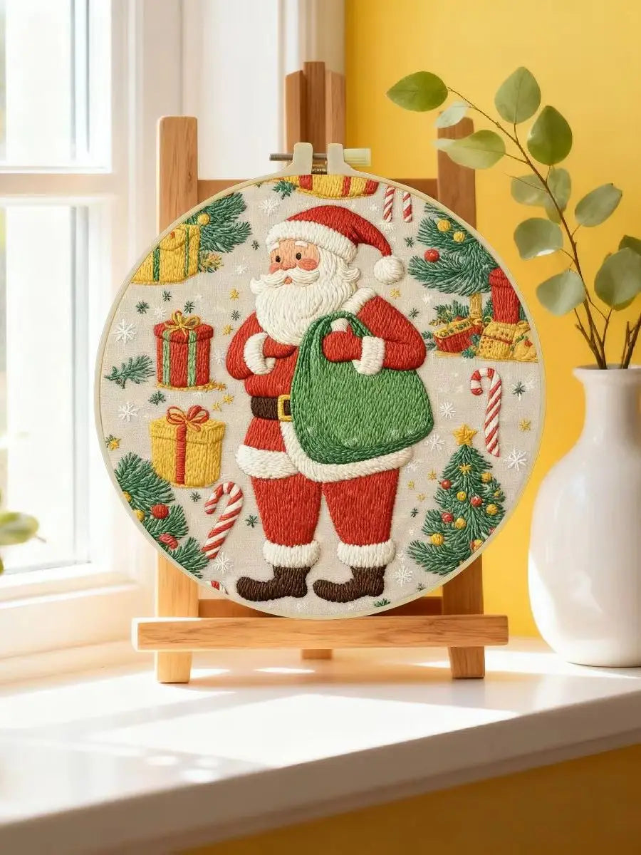 Santa Claus Christmas Embroidery Kit