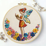 Fairy Embroidery Kit for Beginners – DIY Fantasy Hand Embroidery Hoop Set