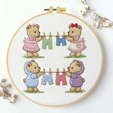 Hardworking Little Bear Embroidery Starter Kit