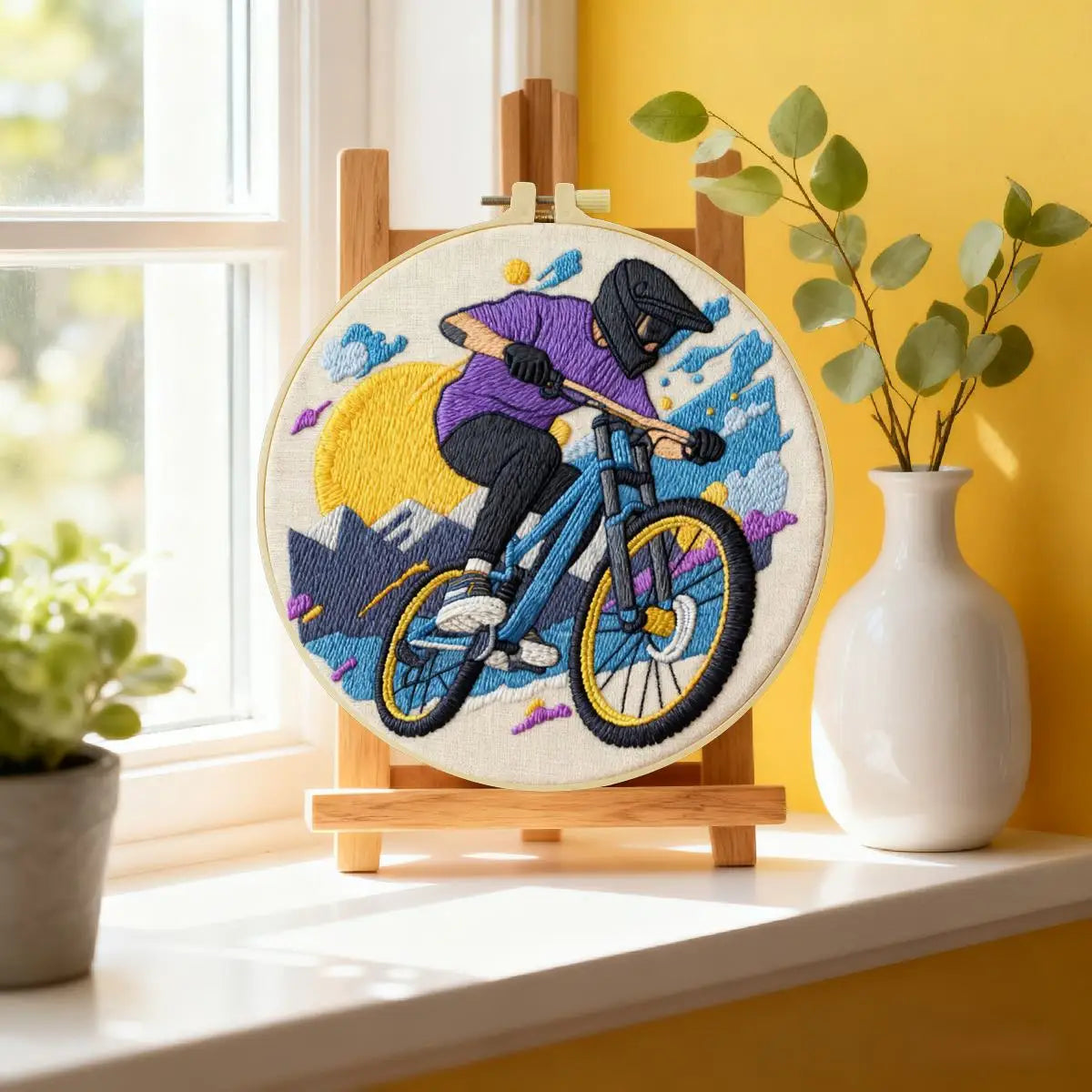 Mountain Bike Embroidery Kit